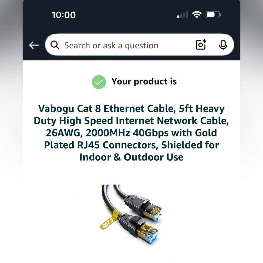 🆕 vabogu cat 8 Ethernet cable